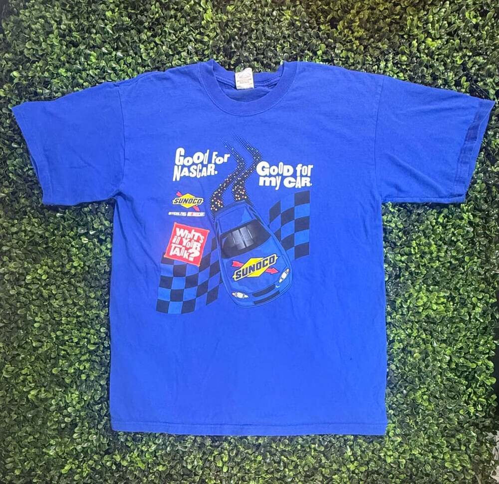 Vintage 2004 Sunoco NASCAR Good For NASCAR Good For My Car T-Shirt Size L
